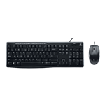 MK200, Wired, Black, Membrane Standard Keyboard & Mouse