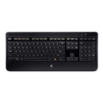 K800, Illuminated, Wireless 2.4GHz USB, Black, Keyboard