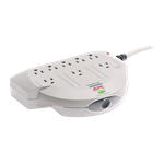 PRO8T2, 8 Outlets, 6-ft cord, 120V, White, Surge Protector