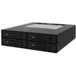 MB994SP-4S, 1x 5.25" to 4x 2.5", SAS/SATA 6Gb/s, SSD/HDD, Black Hot Swap Module