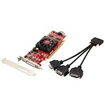 Radeon™ HD 5450 650MHz, 512MB DDR3, PCIe x16, VHDCI to 3x DVI, Full-height/Low-profile, Retail