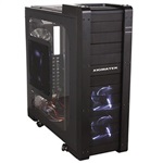 Elysium Black Full Tower Case w/ Window, HPTX, 10 slots, No PSU, Steel