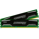 8GB Kit (2 x 4GB) Ballistix Sport DDR3 1600MHz, PC3-12800, CL9 (9-9-9-24) 1.5V, Non-ECC, Black, DIMM Memory