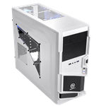 Commander MS-I Snow Edition w/ Window, No PSU, ATX, White/Black, Mid Tower Case
