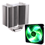 Megahalems Rev C, Green Fan, Socket 2011-3/1151/AM3+/FM2+, 159mm Height, Aluminum, Retail CPU Cooler