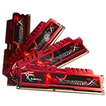 16GB (4 x 4GB) RipjawsX Red PC3-12800 DDR3 1600MHz CL9 (9-9-9-24) 1.5V SDRAM DIMM, Non-ECC