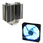 Megahalems Rev. B CPU Heatsink w/ 120mm Blue LED Gelid Wing 12 PL Silent Fan, Socket 1155/1156/1366/775, Nickel Plated Copper, Retail