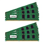 12GB (6 x 2GB) Dual-Rank PC3-10600 DDR3 1333MHz CL9 SDRAM DIMM, ECC Registered