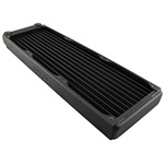 EX360 Triple 120mm Fan Radiator, 2x 1/4&quot;, Low Profile, Copper/Brass