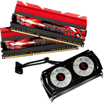 16GB Kit (2 x 8GB) TridentX DDR3 2666MHz, PC3-21300, CL11 (11-13-13-35) 1.65V, Non-ECC, Red, DIMM Memory