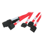 SFF-8087 Molex iPass Mini-SAS to 4x SATA Cable, 4-ports, 1m