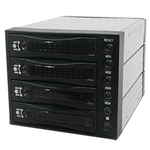 BPU-340SATA Black SAS/SATA 6 Gb/s Multi-HDD Hot Swap Module, 4x 3.5-in HDD, 3x 5.25-in Bay