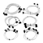 White Sleeved Cabling