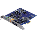 Sound Blaster X-Fi Xtreme, Internal, 7.1 channels, 24-bit 96KHz, S/PDIF, PCI Express 2.0 x1, Retail Sound Card