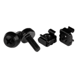 N/A - CABSCREWM52B, M5 x 12mm - Screws and Cage Nuts - 100 Pack, Black