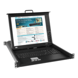 N/A - 17 inch VGA USB KVM Drawer with 8-Port High Density Switch & Additional Transparent USB Ports