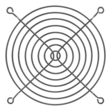 N/A - 120MM Fan Guard / Grill, Black