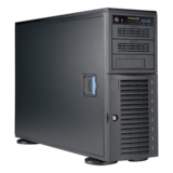 Server Platform - SuperWorkstation 5049A-T, 4U Tower, Intel® C621, 8x 3.5" SAS/SATA Hotswap, 4x M.2 NVMe, 12x DDR4, 1x 10GBase-T and 1x 1GbE LAN ports, 1200W PSU