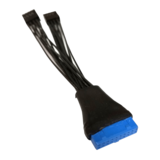 N/A - USB 3.0 20-Pin Female to 2x USB 2.0 9-Pin Male Header Y Splitter Cable