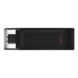 USB External Flash Drives - DataTraveler 70, 32GB, USB Type-C 3.2 Gen 1, Black, Flash Drive