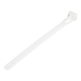 N/A - CBMZTRB5, 5"(12cm) Reusable Cable Ties - 1/4"(7mm) wide, 100 Pack - White