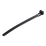 N/A - CBMZTRB5BK, 5"(12cm) Reusable Cable Ties - 1/4"(7mm) wide, 100 Pack - Black