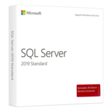 Database Software - SQL Server 2019 Standard Edition - box pack - 1 server, 10 clients