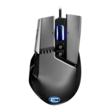 Mouse - X17, 3 RGB Zones, 16000-dpi, Wired, Grey, Optical Gaming Mouse
