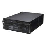 Server Chassis - RM-4U8G1043, 4x 3.5"/2.5", 2x 3.5" Drive Bays, No PSU, E-ATX, Black, 4U Chassis