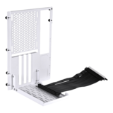 N/A - O11DMINI-1W-4 Premium PCI-E 16 X 4.0 Black Extender Riser Cable 200mm and White Convert Bracket for O11DMINI-W/S