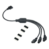 N/A - 50cm 1 to 3 RGB Splitter Cable with 4 male pins