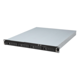 Server Chassis - RM-1U1043HA, 4x 3.5" or 2.5" Hotswap Bays, No PSU, ATX, Silver/Black, 1U Chassis