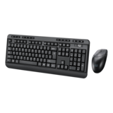 Keyboard & Mouse - WKB-1320CB-TAA, Wireless, Black, Membrane Standard Keyboard & Mouse - TAA Compliant