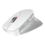 Mouse - STREAM MOUSE COMFORT, 4000-dpi, Wireless, White, Laser Ergonomic Mouse