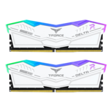 Memory Module - 32GB (2 x 16GB) T-FORCE DELTA RGB DDR5 6400MHz, CL32, White, RGB LED, DIMM Memory