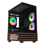 Computer Case - View 170 WS ARGB, Tempered Glass, No PSU, microATX, Black, Mini Tower Case