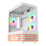 Computer Case - View 170 WS ARGB, Tempered Glass, No PSU, microATX, Snow, Mini Tower Case