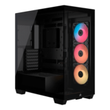 Computer Case - 3500X RS-R ARGB, Tempered Glass, No PSU, E-ATX, Black, Mid Tower Case