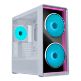 Computer Case - LANCOOL 217 INF, Tempered Glass, No PSU, E-ATX, White, Mid Tower Case