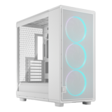 Computer Case - Epoch XL TG RGB Clear Tint, Tempered Glass, No PSU, E-ATX, White, Mid Tower Case