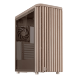 Computer Case - ProArt PA401 Wood, Tempered Glass, No PSU, ATX, Beige, Mid Tower Case