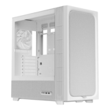 Computer Case - FLOVA F50, Tempered Glass, No PSU, ATX, White, Mid Tower Case