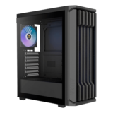 Computer Case - AURA GC11 ARGB, Tempered Glass, No PSU, ATX, Black, Mid Tower Case