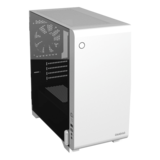 Computer Case - MARS E2, Tempered Glass, No PSU, microATX, White, Mini Tower Case