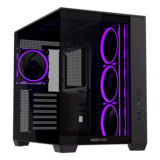 Computer Case - A32 PLUS ARGB, Tempered Glass, No PSU, ATX, Black, Mid Tower Case