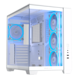 Computer Case - A32 PLUS ARGB, Tempered Glass, No PSU, ATX, White, Mid Tower Case