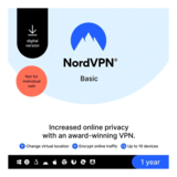 N/A - NordVPN Basic, Premium VPN Service - 10 Devices, 1 Year