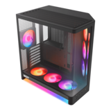 Computer Case - H6 RGB+, Tempered Glass, No PSU, ATX, Black, Mid Tower Case