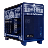 Computer Case - TR100 Koralie Edition, Mesh Panel, No PSU, mini-ITX, Cobalt Blue, Mini Tower Case