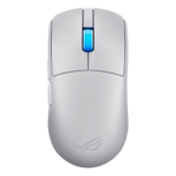 Mouse - ROG Harpe II Ace, RGB, 42000-dpi, Wired/Bluetooth/Wireless, Moonlight White, Optical Gaming Mouse